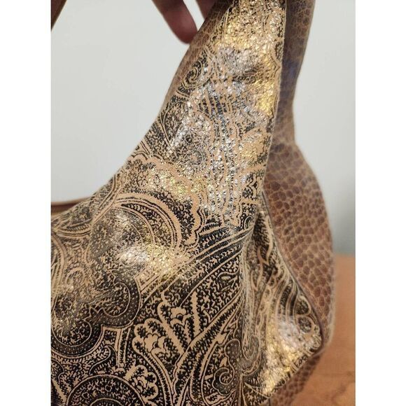 Debbie Brooks, as seen in Shark Tank, brown and gold Shimmer floral design with - Picture 3 of 12